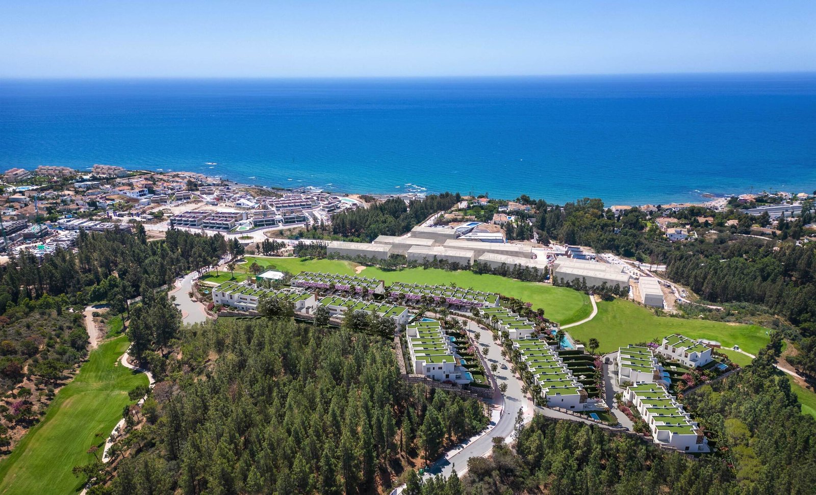 Soleia Living, El Chaparral, Mijas, Vily s golfem a výhledem na moře, Costa del Sol, Nemovitosti Španělsko
